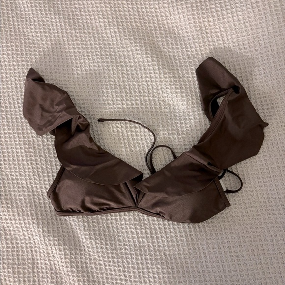 Other - Brand new Abercrombie brown ruffle bikini top